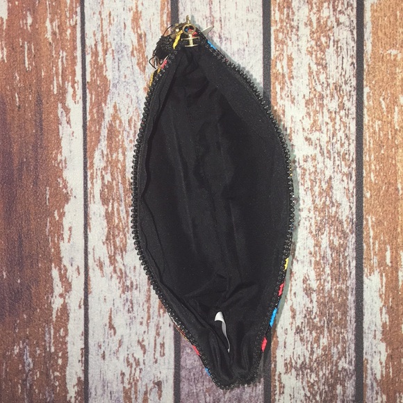 🌺Beautiful Textured Geometric Print Cosmetic Bag - Picture 4 of 4